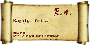 Ragályi Anita névjegykártya